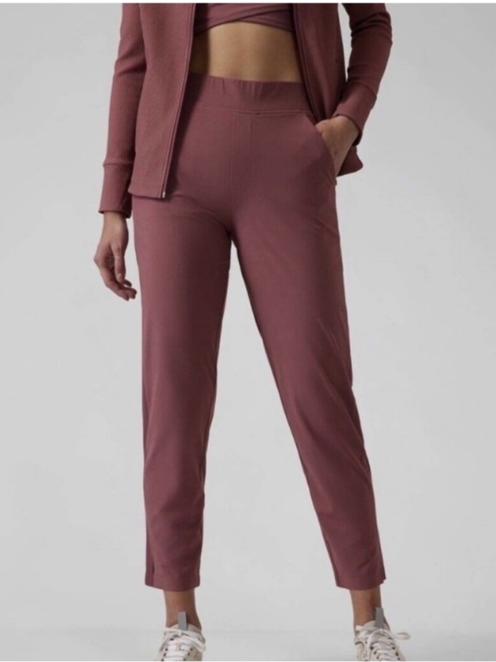 Athleta Brooklyn Ankle Pant Mauve Pink Size 12